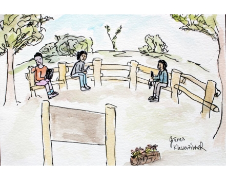 Vorabskizze - Grünes Klassenzimmer